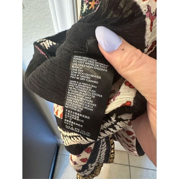 NWT Free People Gardenia Tunic Colorful Bohemian Top Size Small OB1064026 - Picture 8 of 9